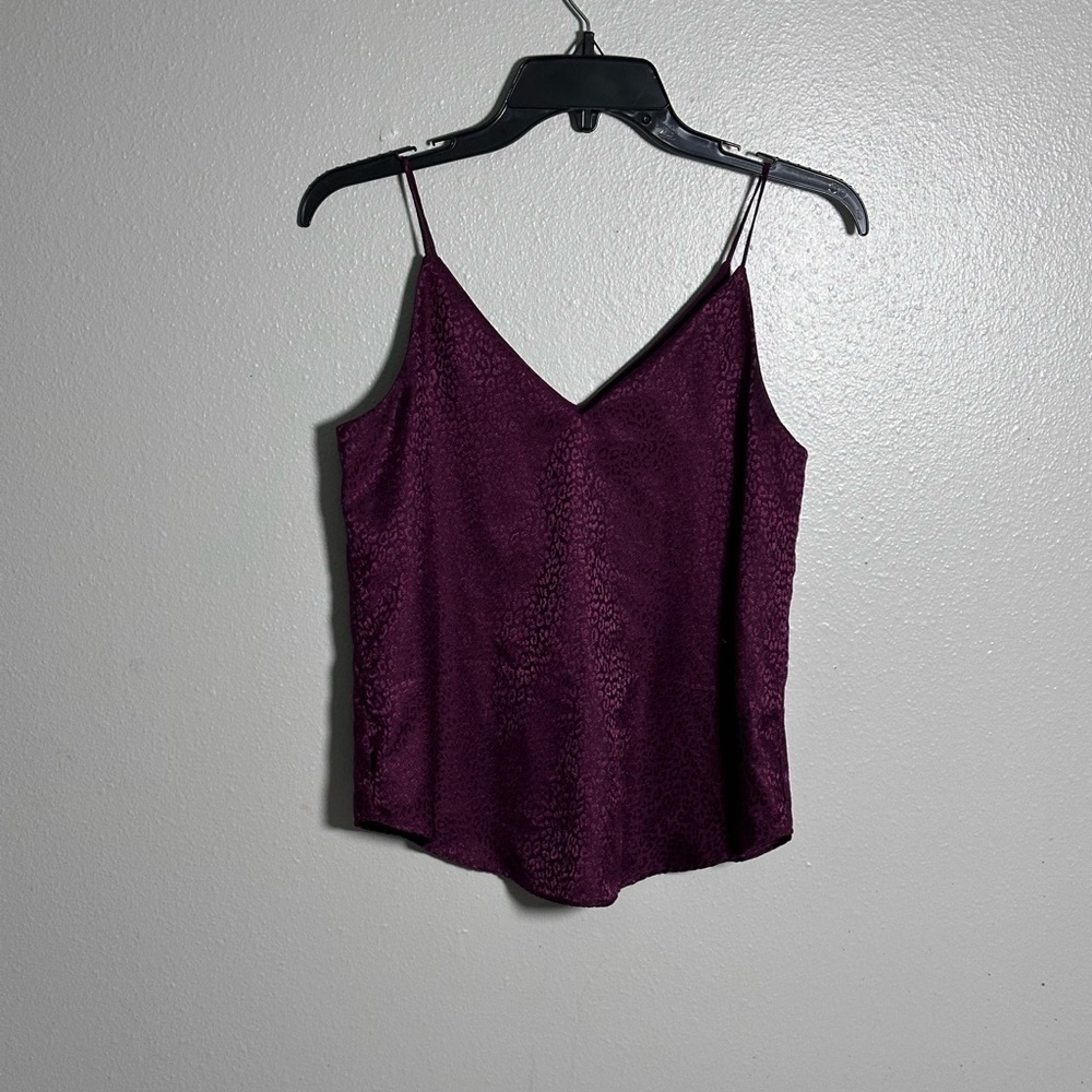 Express Women Purple‎ Blouse Top V-neck Size XXS.